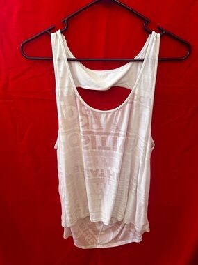 lululemon athletica White Scoop-Back Tank Top